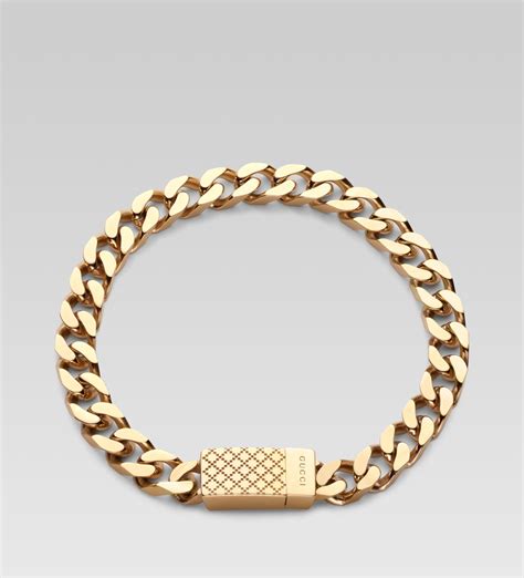 men's gucci bracelet gold|gucci 18k gold bracelet.